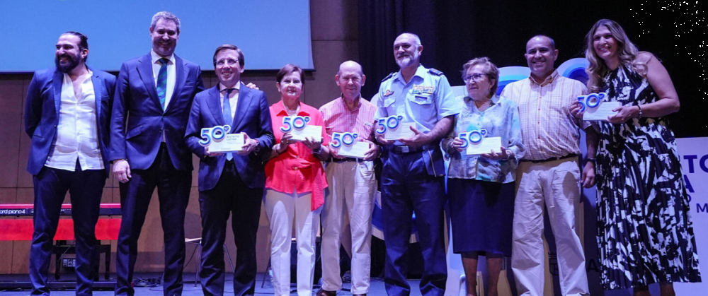 La AVT recibe un reconocimiento del Ayuntamiento de Madrid en el 50 aniversario del distrito de Latina