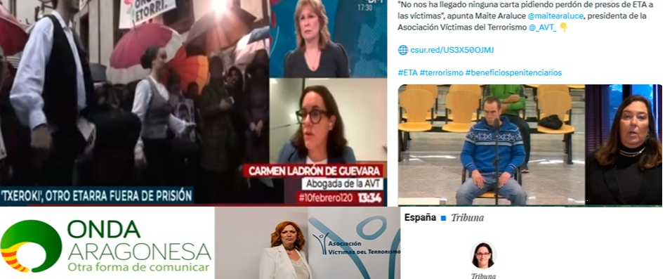 La AVT en los medios ante la puesta en semilibertad de Txeroki