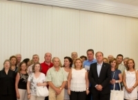 El Presidente de Extremadura, con las víctimas del terrorismo