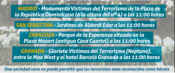 Actos en conmemoración a las víctimas del terrorismo el 18 de septiembre